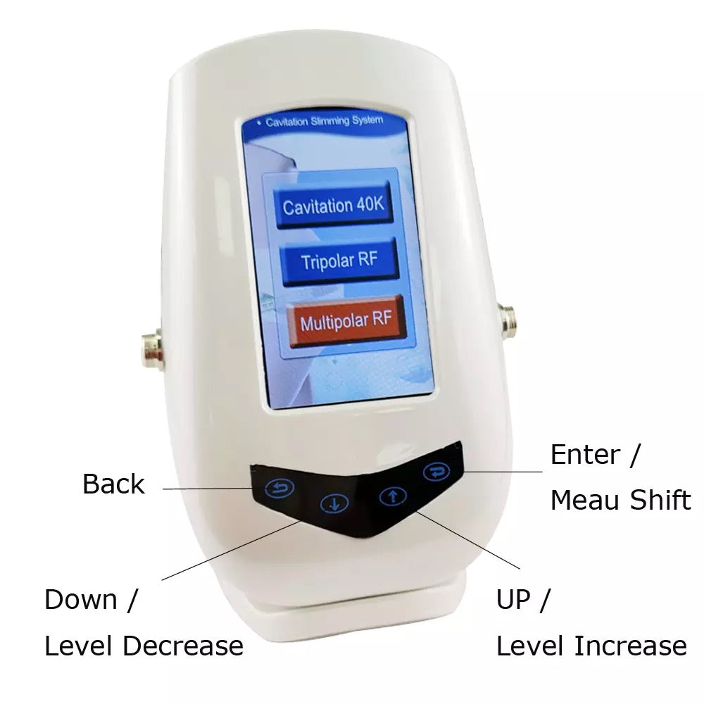 How to use control buttons on 40k ultrasonic cavitation machine