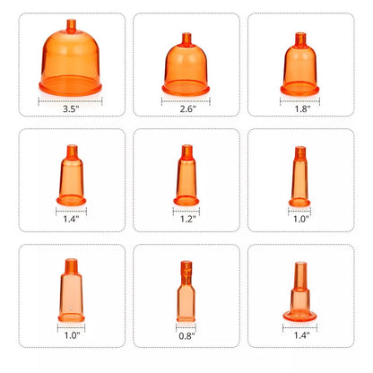 different size cups