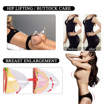 Vacuum Therapy Machine Hip lifting and buttocks care and Breast Englargement, before & after